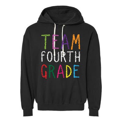 Team Fourth Grade Garment-Dyed Fleece Hoodie