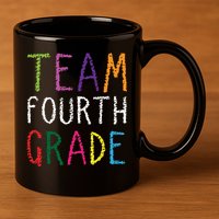 Team Fourth Grade 11oz C Handle Ceramic Mug