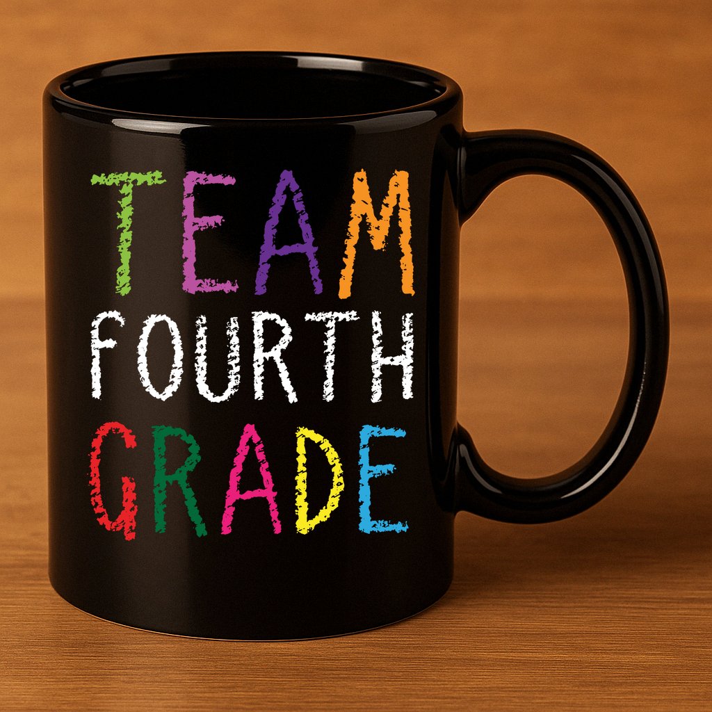 Team Fourth Grade 11oz C Handle Ceramic Mug