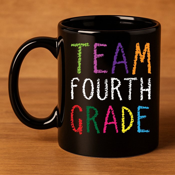 Team Fourth Grade 11oz C Handle Ceramic Mug