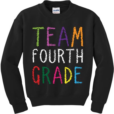 Team Fourth Grade Kids Sweatshirt