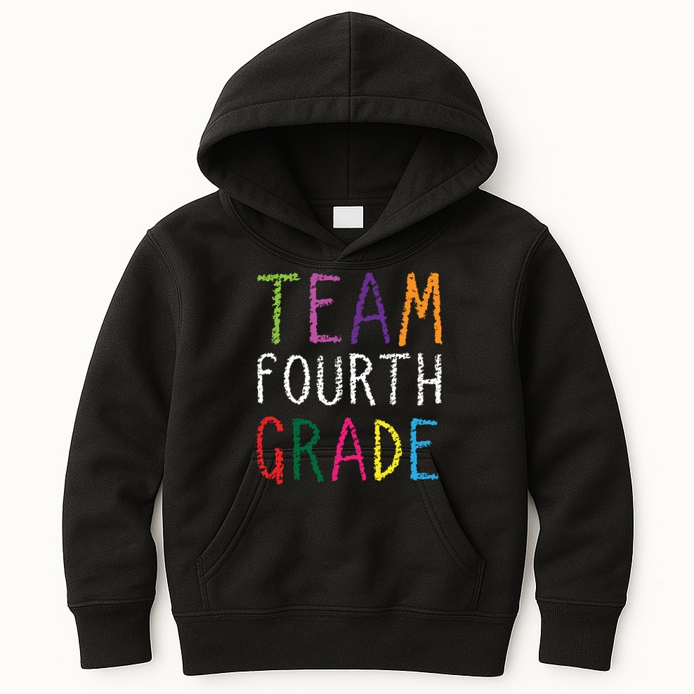 Team Fourth Grade Kids Hoodie