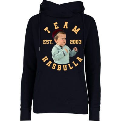 Team Hasbulla Est 2003 Meme Womens Funnel Neck Pullover Hood