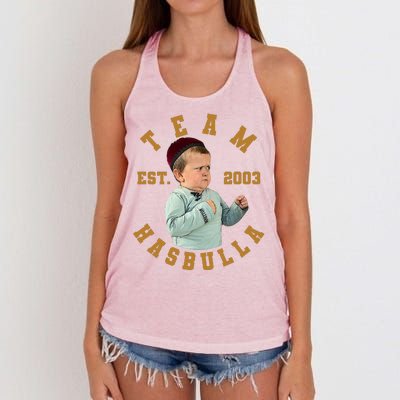 Team Hasbulla Est 2003 Meme Women's Knotted Racerback Tank