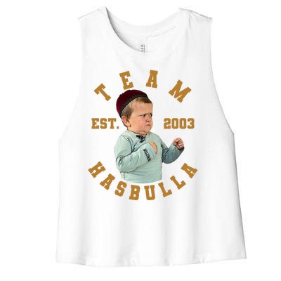 Team Hasbulla Est 2003 Meme Women's Racerback Cropped Tank