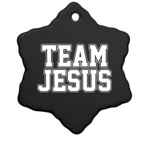 Team Jesus Ceramic Star Ornament