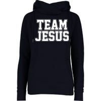 Team Jesus Womens Funnel Neck Pullover Hood