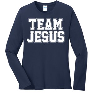 Team Jesus Ladies Long Sleeve Shirt