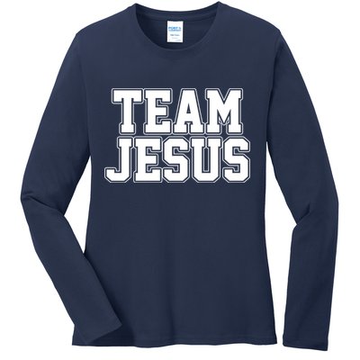 Team Jesus Ladies Long Sleeve Shirt