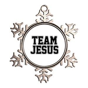 Team Jesus Metallic Star Ornament