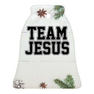 Team Jesus Ceramic Bell Ornament