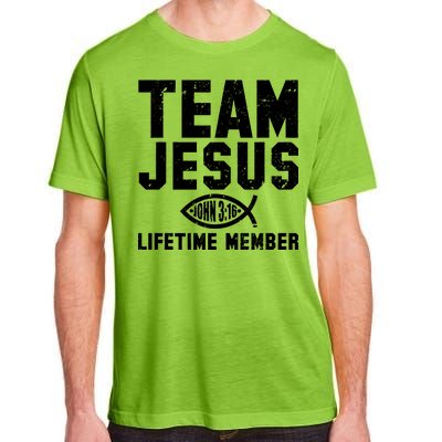 Team Jesus Lifetime Member John 3:16 Adult ChromaSoft Performance T-Shirt