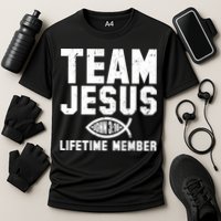 Team Jesus Lifetime Member John 3:16 Cooling Performance Crew T-Shirt
