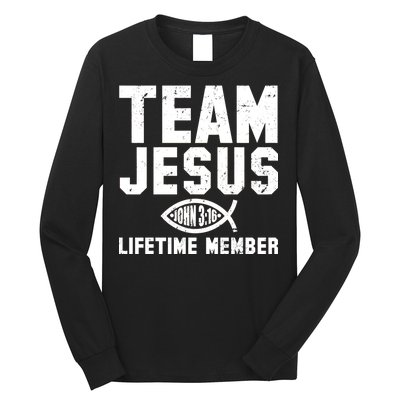 Team Jesus Lifetime Member John 3:16 Long Sleeve Shirt