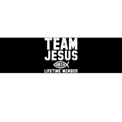 Team Jesus Lifetime Member John 3:16 Bumper Sticker