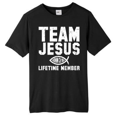 Team Jesus Lifetime Member John 3:16 Tall Fusion ChromaSoft Performance T-Shirt