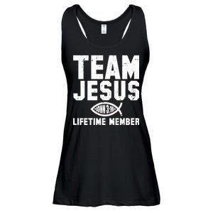 Team Jesus Lifetime Member John 3:16 Ladies Essential Flowy Tank