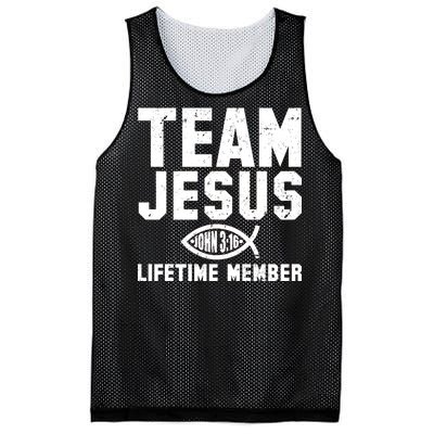 Team Jesus Lifetime Member John 3:16 Mesh Reversible Basketball Jersey Tank