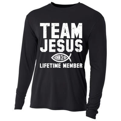 Team Jesus Lifetime Member John 3:16 Cooling Performance Long Sleeve Crew