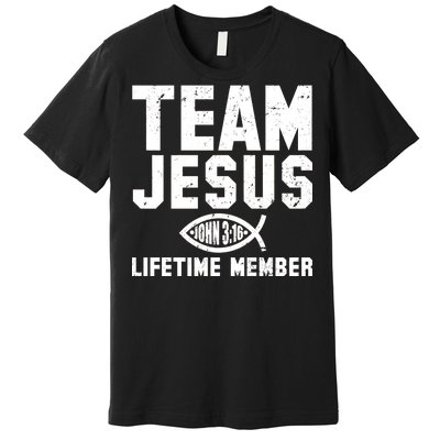 Team Jesus Lifetime Member John 3:16 Premium T-Shirt