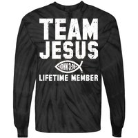 Team Jesus Lifetime Member John 3:16 Tie-Dye Long Sleeve Shirt