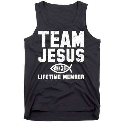 Team Jesus Lifetime Member John 3:16 Tank Top