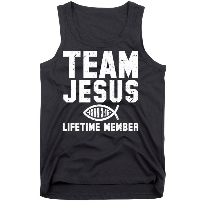 Team Jesus Lifetime Member John 3:16 Tank Top