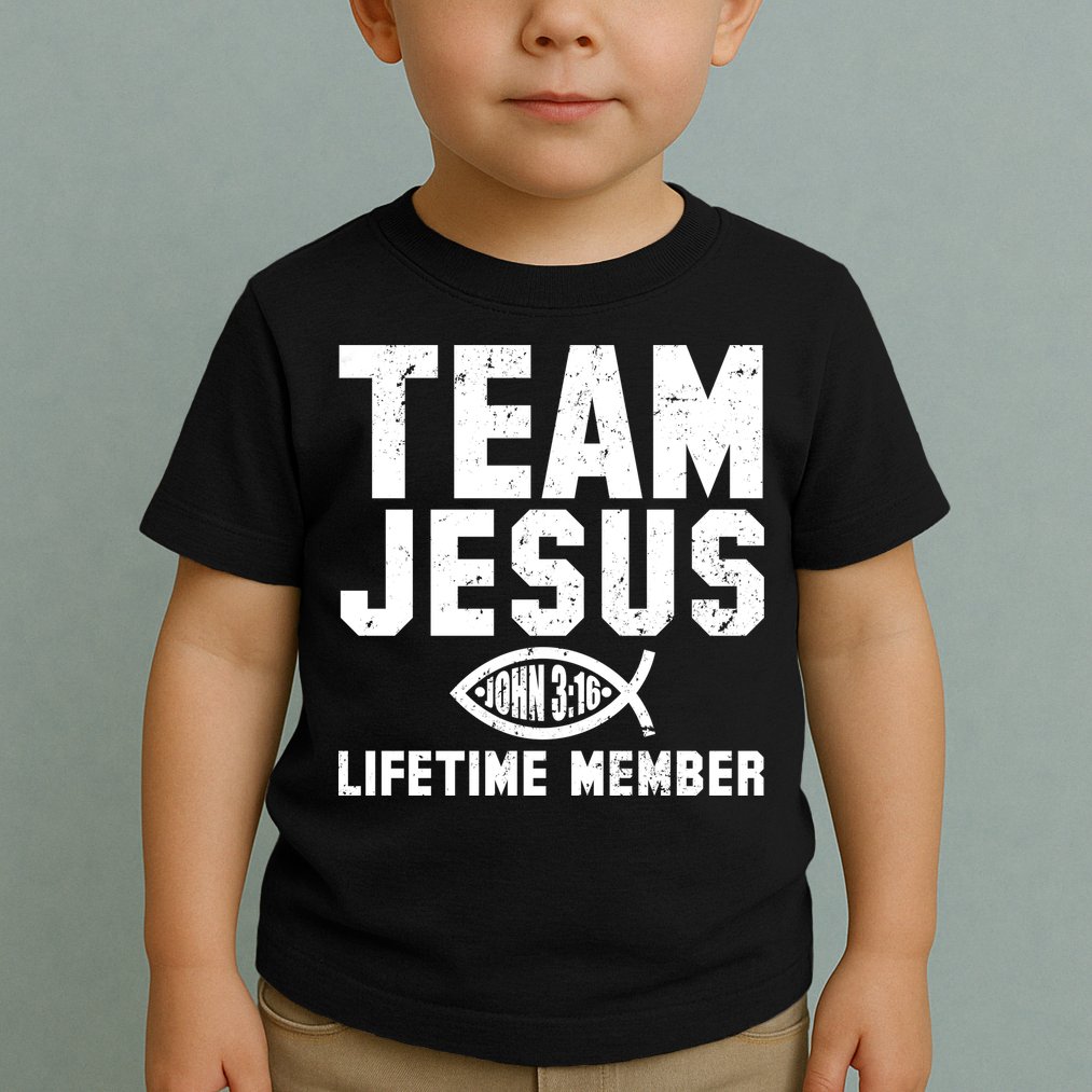Team Jesus Lifetime Member John 3:16 Toddler T-Shirt
