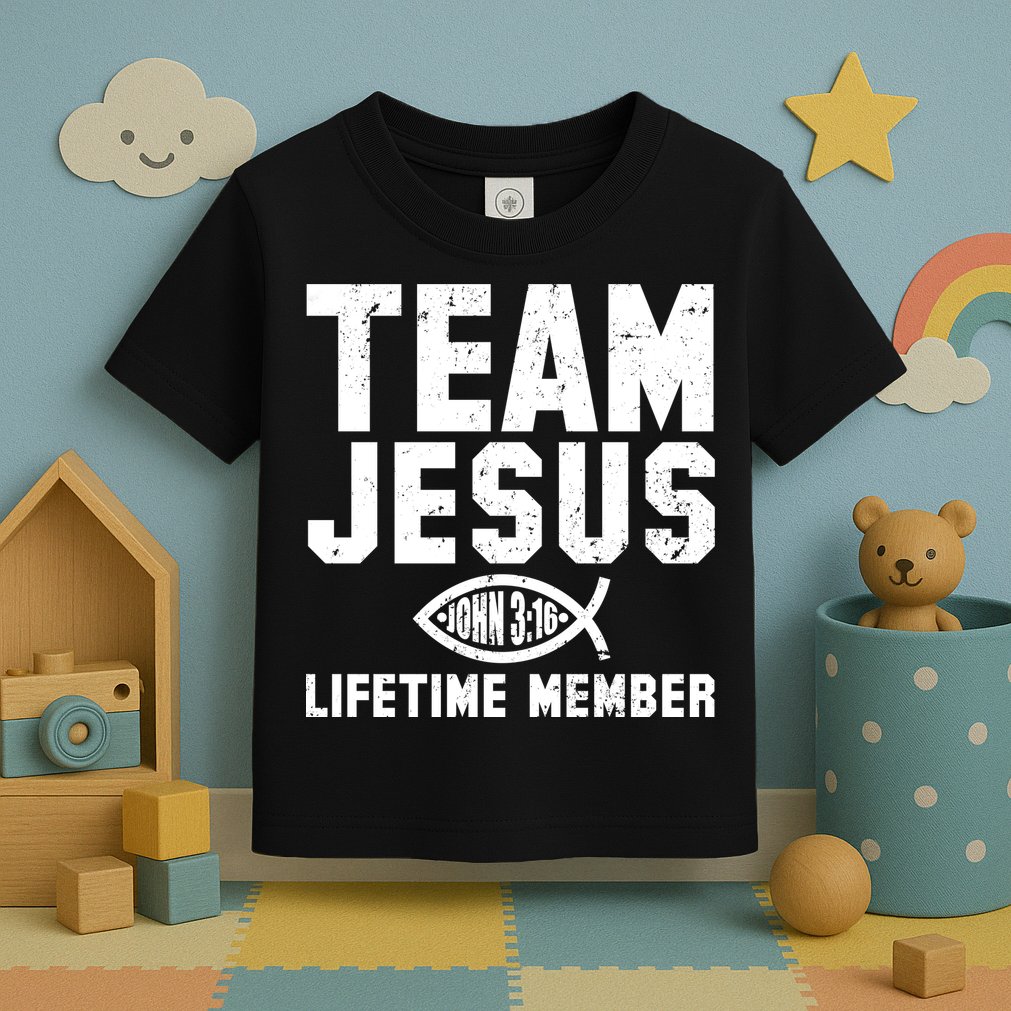 Team Jesus Lifetime Member John 3:16 Toddler T-Shirt