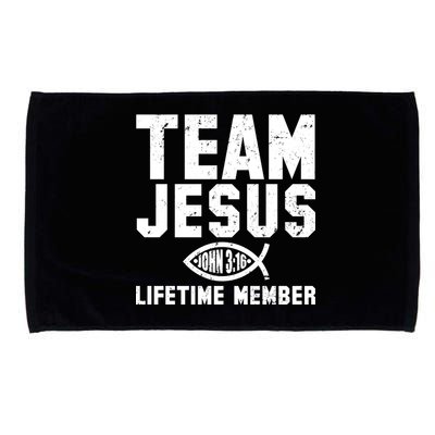 Team Jesus Lifetime Member John 3:16 Microfiber Hand Towel