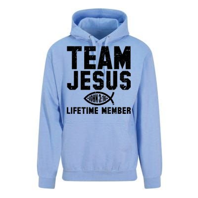 Team Jesus Lifetime Member John 3:16 Unisex Surf Hoodie