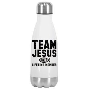 Team Jesus Lifetime Member John 3:16 Stainless Steel Insulated Water Bottle