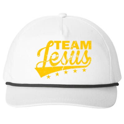 Team Jesus Vintage Christian Snapback Five-Panel Rope Hat