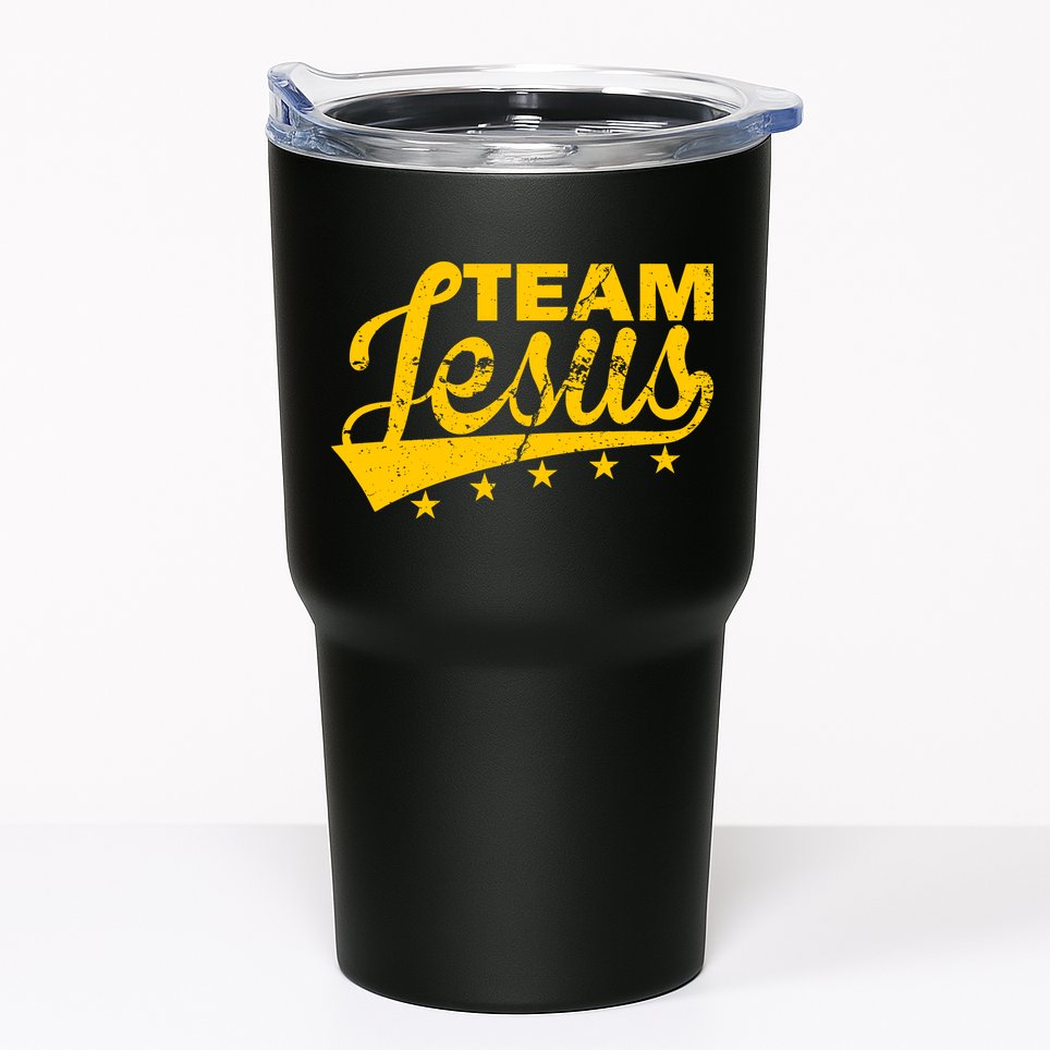 Team Jesus Vintage Christian Tumbler