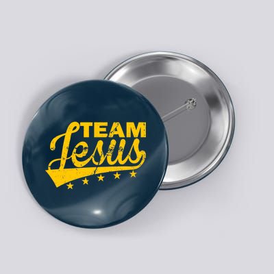 Team Jesus Vintage Christian Button