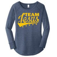 Team Jesus Vintage Christian Women's Perfect Tri Tunic Long Sleeve Shirt