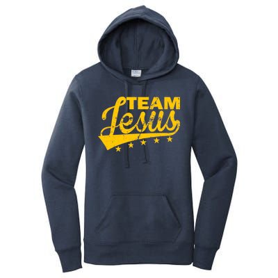 Team Jesus Vintage Christian Women's Pullover Hoodie