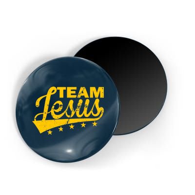 Team Jesus Vintage Christian Magnet