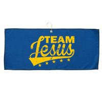 Team Jesus Vintage Christian Large Microfiber Waffle Golf Towel