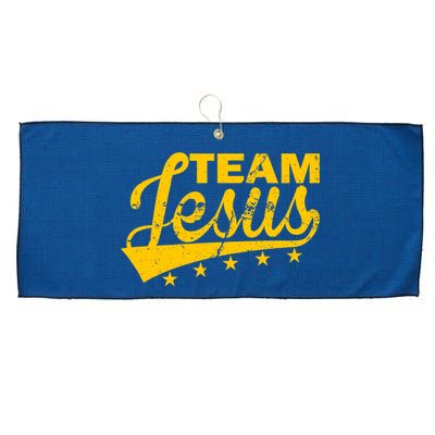 Team Jesus Vintage Christian Large Microfiber Waffle Golf Towel