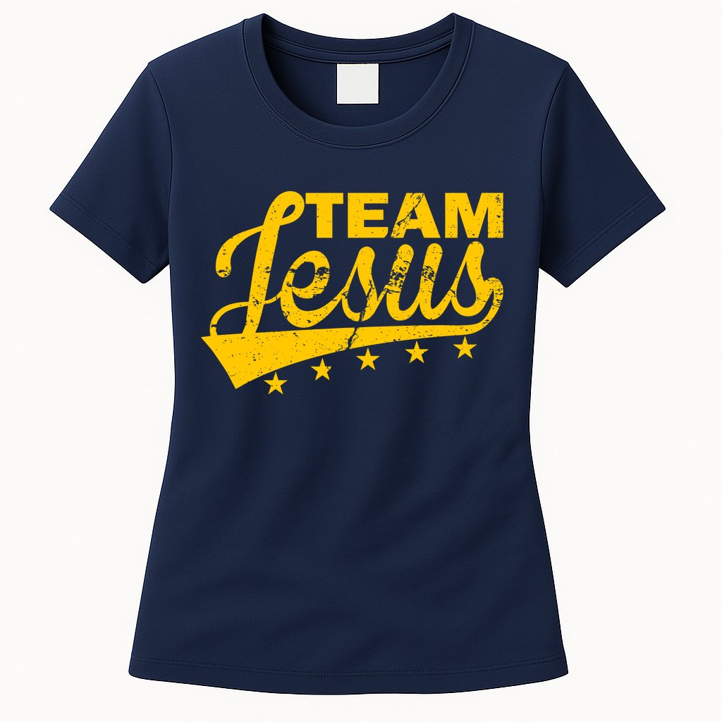 Team Jesus Vintage Christian Womens T-Shirt