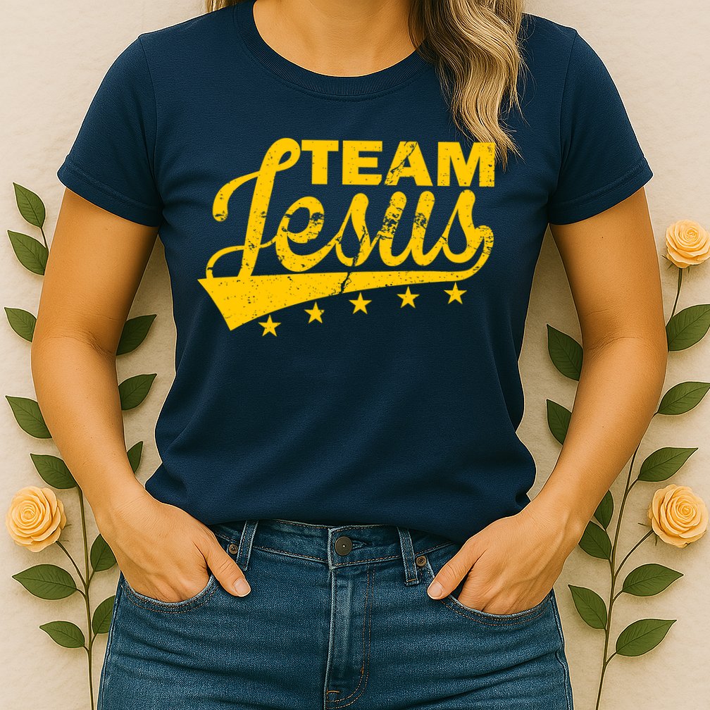 Team Jesus Vintage Christian Womens T-Shirt