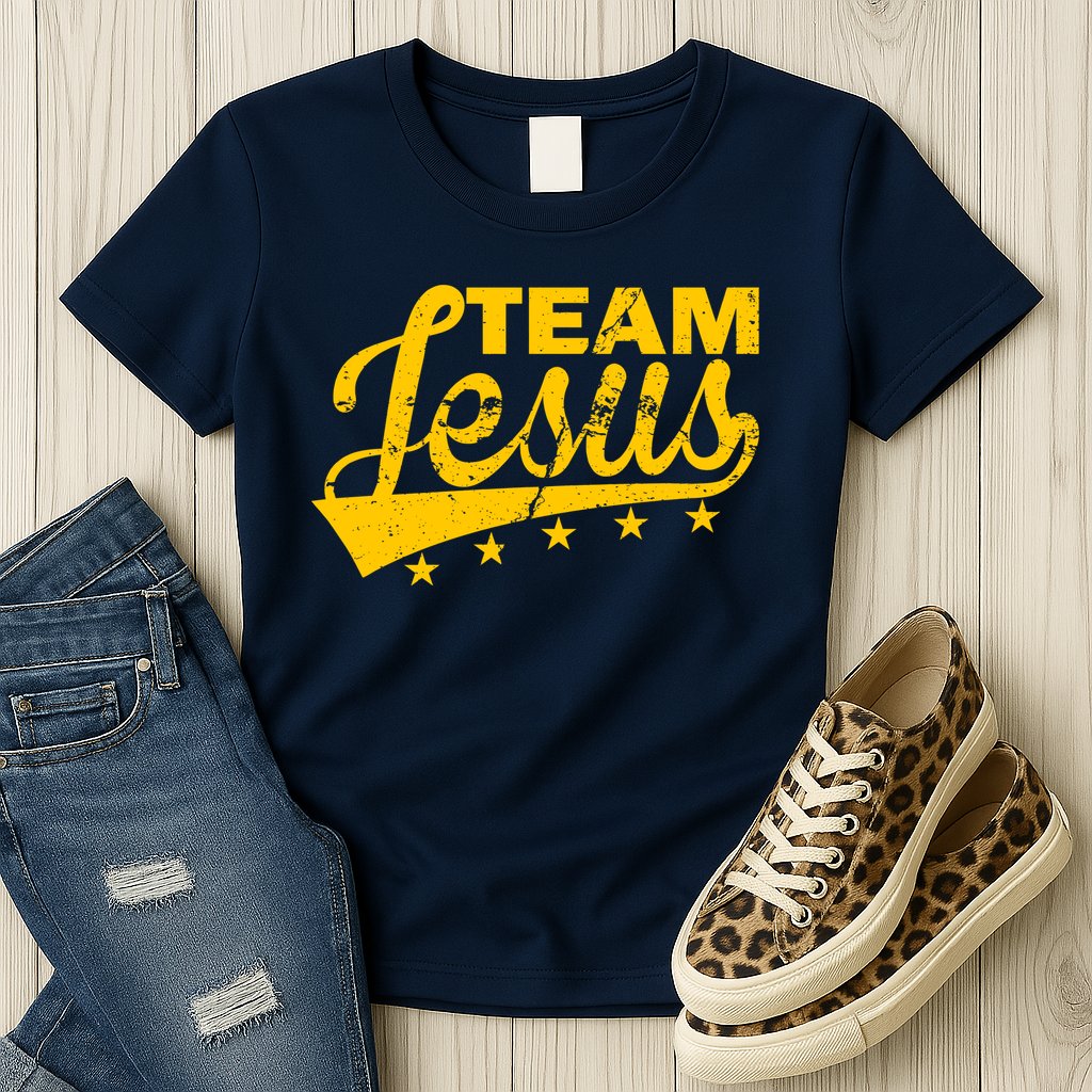 Team Jesus Vintage Christian Womens T-Shirt