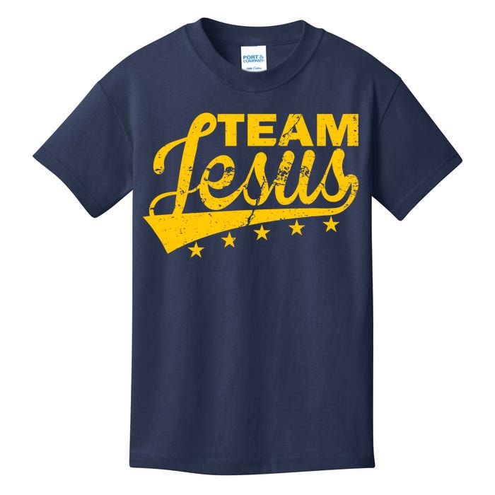 Team Jesus Vintage Christian Kids T-Shirt