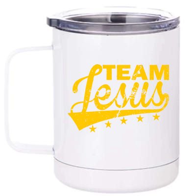 Team Jesus Vintage Christian 12 oz Stainless Steel Tumbler Cup