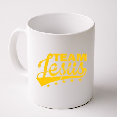 Team Jesus Vintage Christian Coffee Mug