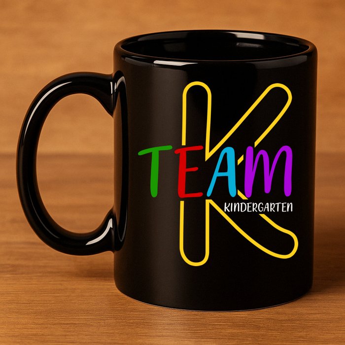 Team K Kindergarten 11oz C Handle Ceramic Mug