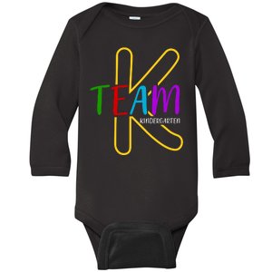 Team K Kindergarten Baby Long Sleeve Bodysuit