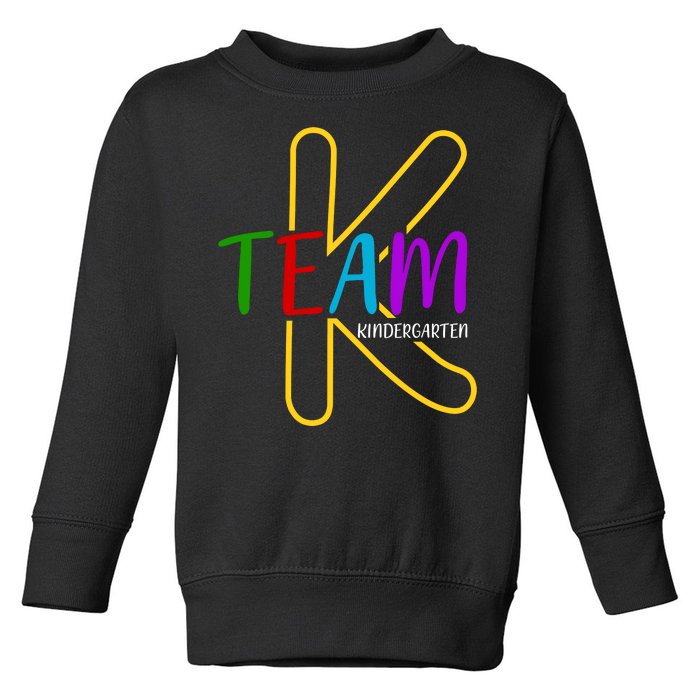 Team K Kindergarten Toddler Sweatshirt