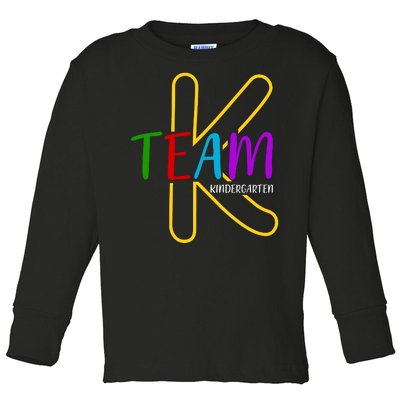 Team K Kindergarten Toddler Long Sleeve Shirt